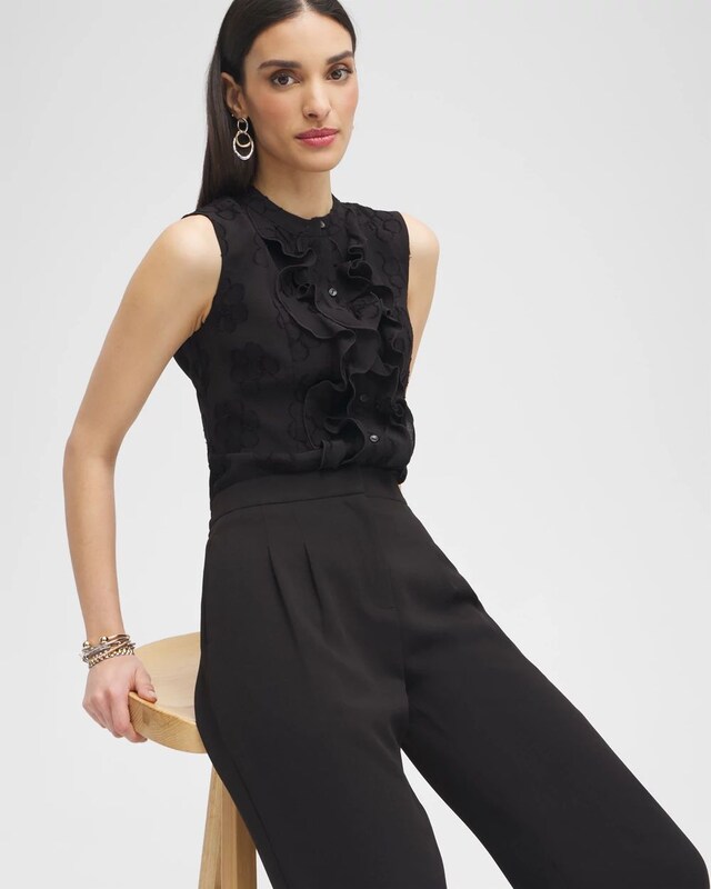 Black Label Ruffle Blouse - image 2